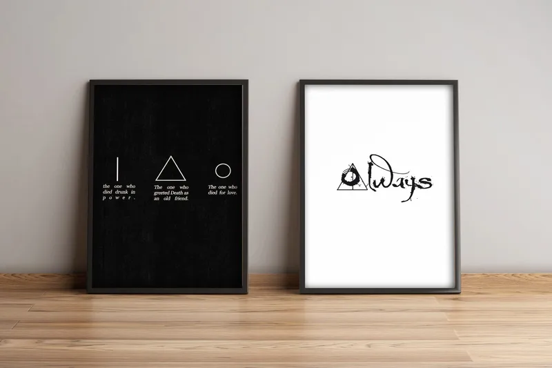 Tavla Sayings med Ram 2-pack Flerfärgad - 36x51 cm - Inredning - Tavlor & konst