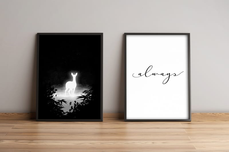 Tavla Sayings med Ram 2-pack Flerfärgad - 36x51 cm - Inredning - Tavlor & konst