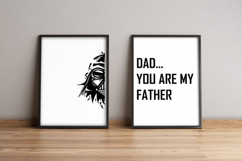 Tavla Sayings med Ram 2-pack Flerfärgad - 36x51 cm - Inredning - Tavlor & konst
