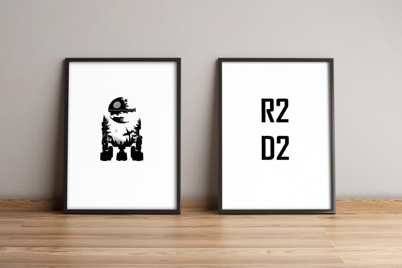 Tavla Sayings med Ram 2-pack Flerfärgad - 36x51 cm - Inredning - Tavlor & konst