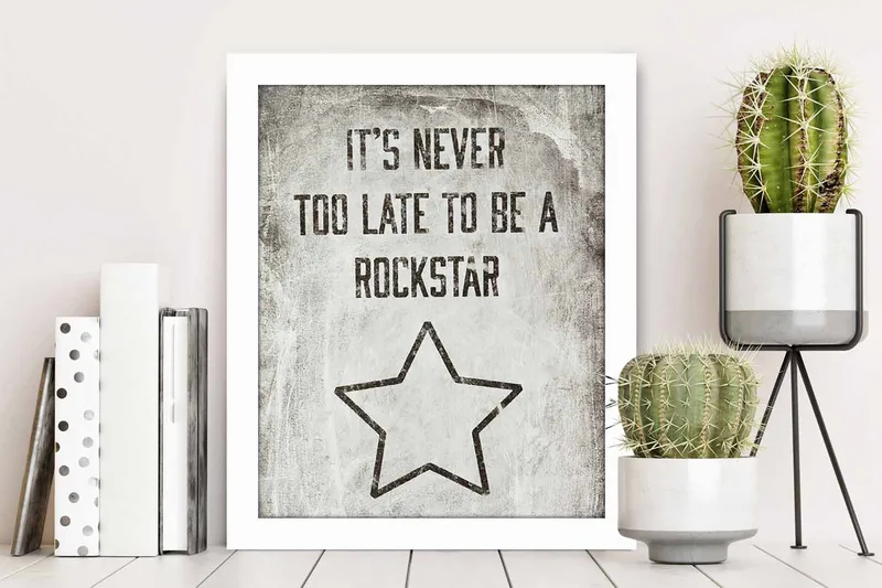 Tavla Sayings med Ram Flerfärgad - 23,5x28,5 cm - Inredning - Tavlor & konst