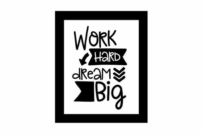 Tavla Sayings med Ram Flerfärgad, 23,5x28,5 cm