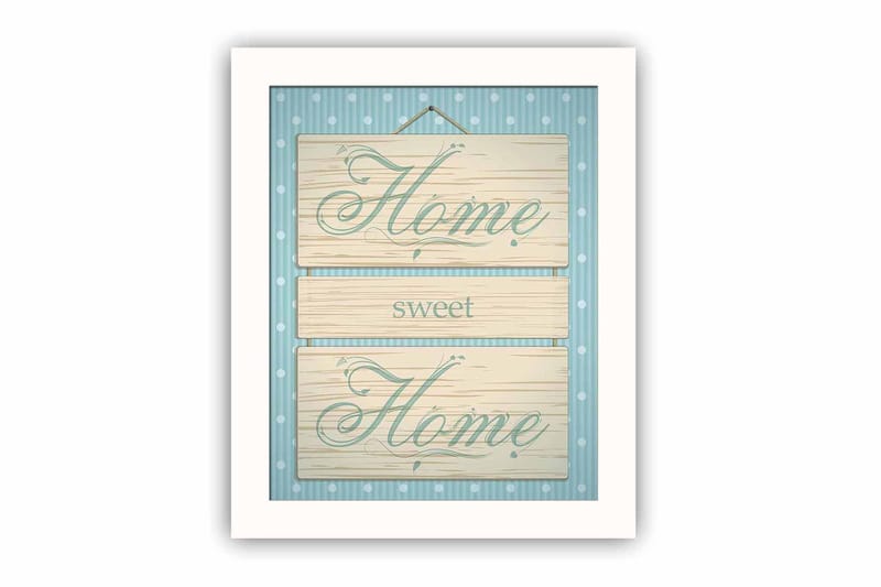 Tavla Sayings med Ram Flerfärgad - 23,5x28,5 cm - Inredning - Tavlor & konst