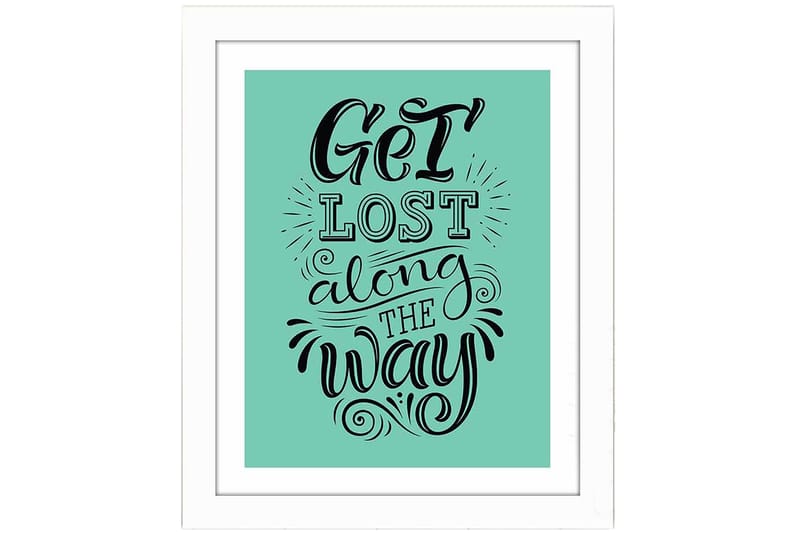 Tavla Sayings med Ram Flerfärgad - 23,5x28,5 cm - Inredning - Tavlor & konst