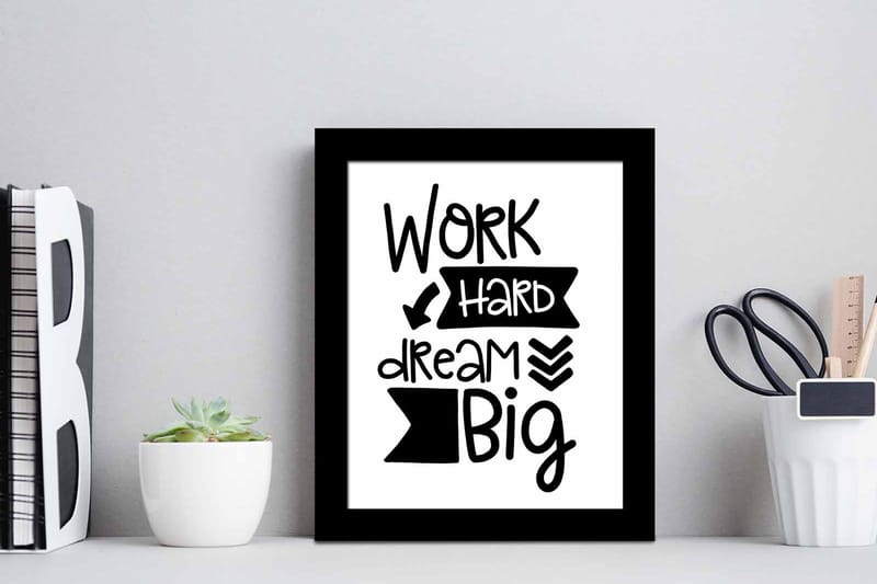 Tavla Sayings med Ram Flerfärgad - 23,5x28,5 cm - Inredning - Tavlor & konst