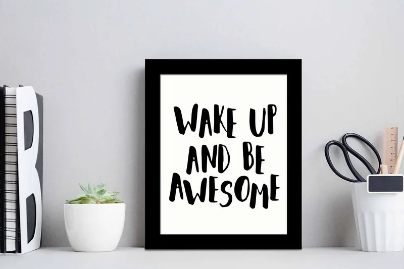 Tavla Sayings med Ram Flerfärgad - 23,5x28,5 cm - Inredning - Tavlor & konst