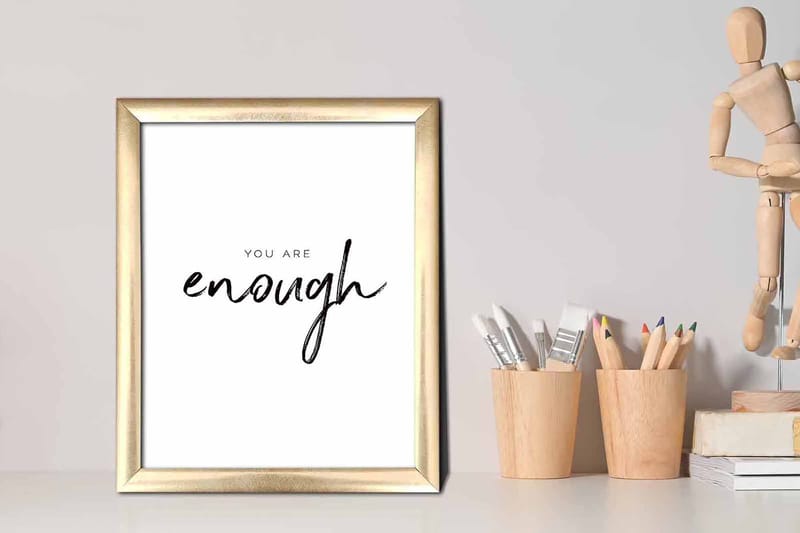 Tavla Sayings med Ram Flerfärgad - 23,5x28,5 cm - Inredning - Tavlor & konst