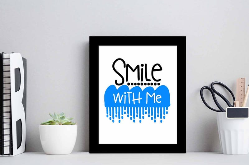 Tavla Sayings med Ram Flerfärgad - 23,5x28,5 cm - Inredning - Tavlor & konst