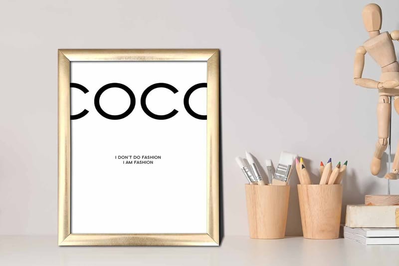 Tavla Sayings med Ram Flerfärgad - 23,5x28,5 cm - Inredning - Tavlor & konst