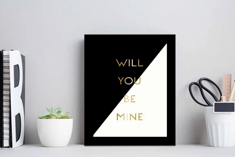 Tavla Sayings med Ram Flerfärgad - 23,5x28,5 cm - Inredning - Tavlor & konst