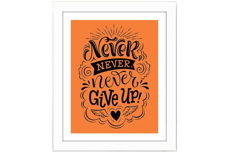 Tavla Sayings med Ram Flerfärgad - 23,5x28,5 cm - Inredning - Tavlor & konst