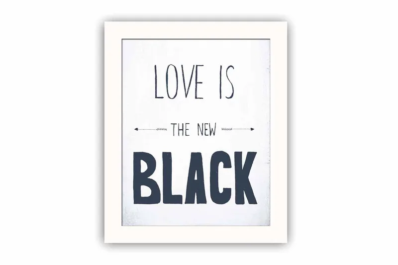 Tavla Sayings med Ram Flerfärgad, 23,5x28,5 cm