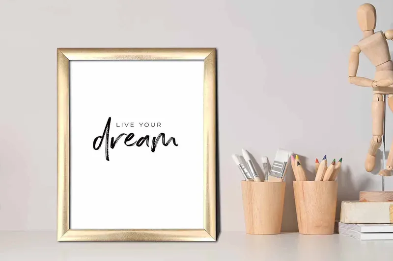 Tavla Sayings med Ram Flerfärgad - 23,5x28,5 cm - Inredning - Tavlor & konst