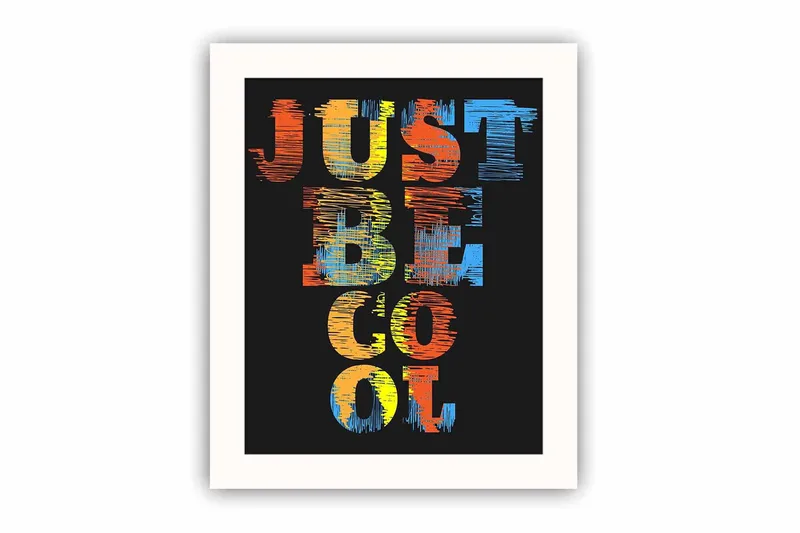 Tavla Sayings med Ram Flerfärgad, 23,5x28,5 cm