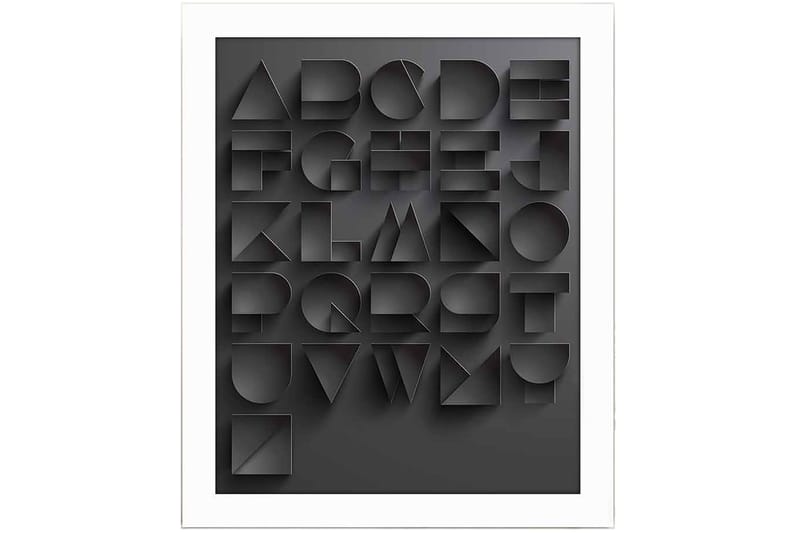 Tavla Sayings med Ram Flerfärgad - 23,5x28,5 cm - Inredning - Tavlor & konst