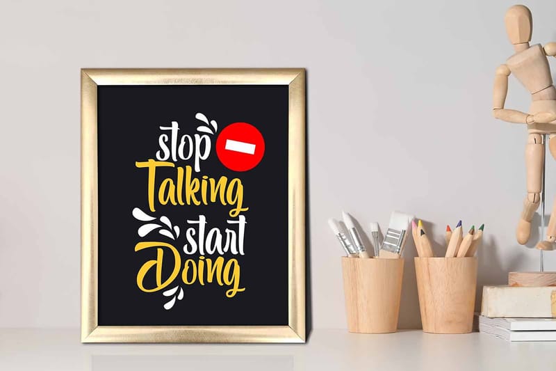 Tavla Sayings med Ram Flerfärgad - 23,5x28,5 cm - Inredning - Tavlor & konst