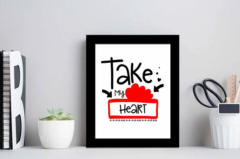 Tavla Sayings med Ram Flerfärgad - 23,5x28,5 cm - Inredning - Tavlor & konst