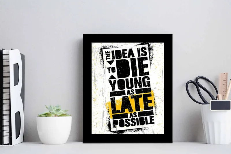 Tavla Sayings med Ram Flerfärgad - 23,5x28,5 cm - Inredning - Tavlor & konst