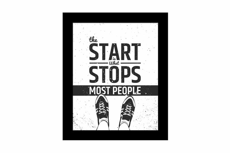 Tavla Sayings med Ram Flerfärgad, 23,5x28,5 cm