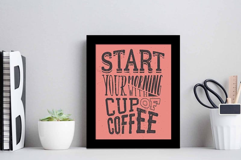 Tavla Sayings med Ram Flerfärgad - 23,5x28,5 cm - Inredning - Tavlor & konst