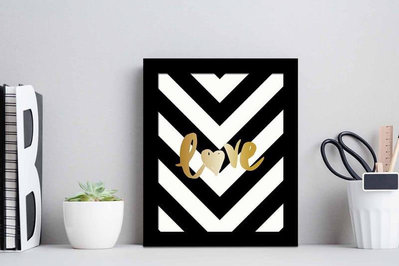 Tavla Sayings med Ram Flerfärgad - 23,5x28,5 cm - Inredning - Tavlor & konst