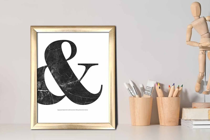 Tavla Sayings med Ram Flerfärgad - 23,5x28,5 cm - Inredning - Tavlor & konst