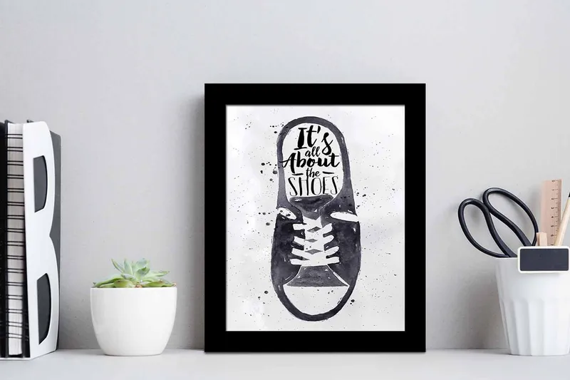 Tavla Sayings med Ram Flerfärgad - 23,5x28,5 cm - Inredning - Tavlor & konst