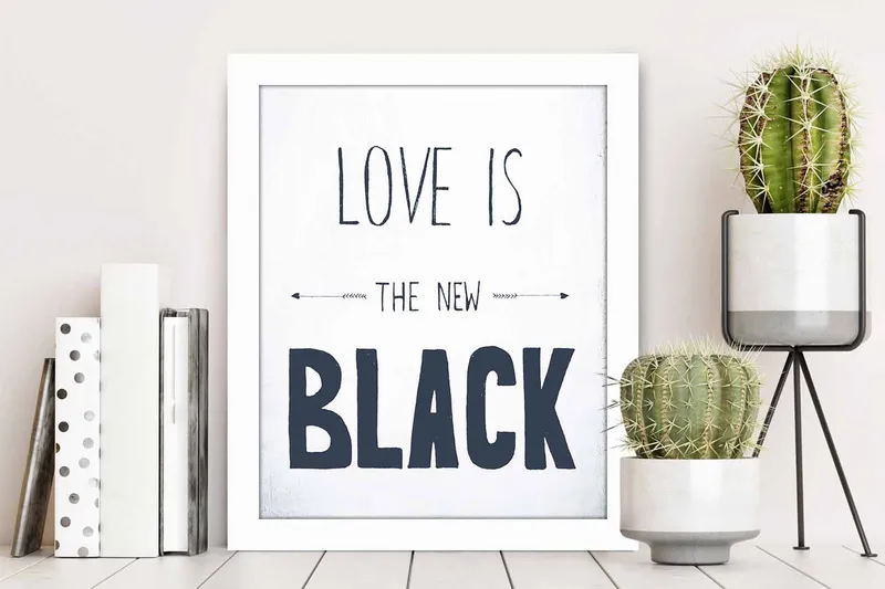 Tavla Sayings med Ram Flerfärgad - 23,5x28,5 cm - Inredning - Tavlor & konst