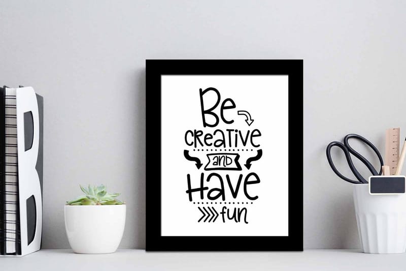 Tavla Sayings med Ram Flerfärgad - 23,5x28,5 cm - Inredning - Tavlor & konst