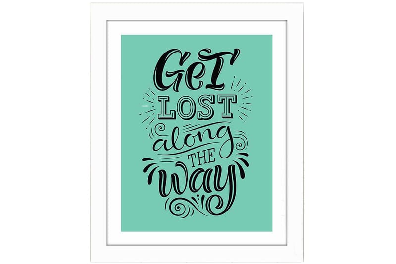 Tavla Sayings med Ram Flerfärgad - 23,5x28,5 cm - Inredning - Tavlor & konst