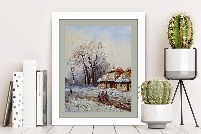 Tavla Scenic med Ram Flerfärgad - 23,5x28,5 cm - Inredning - Tavlor & konst