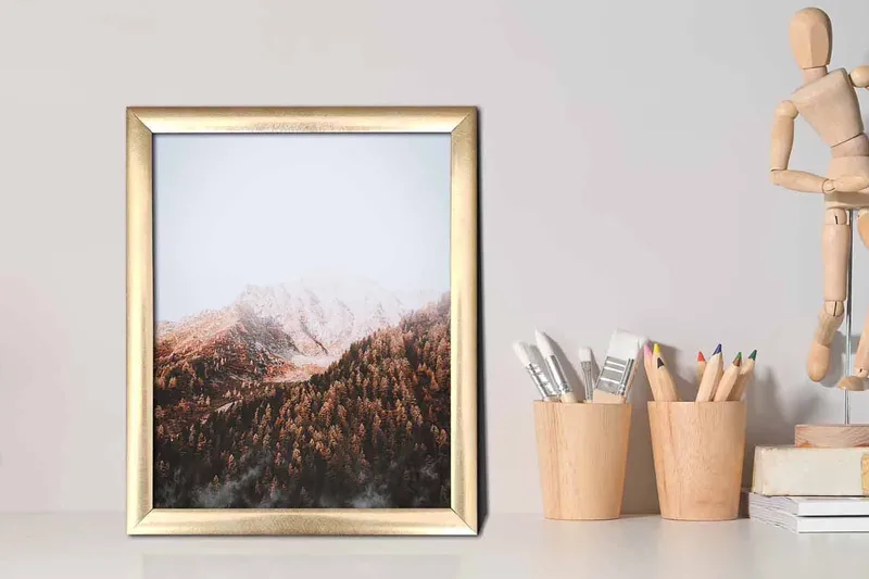 Tavla Scenic med Ram Flerfärgad - 23,5x28,5 cm - Inredning - Tavlor & konst