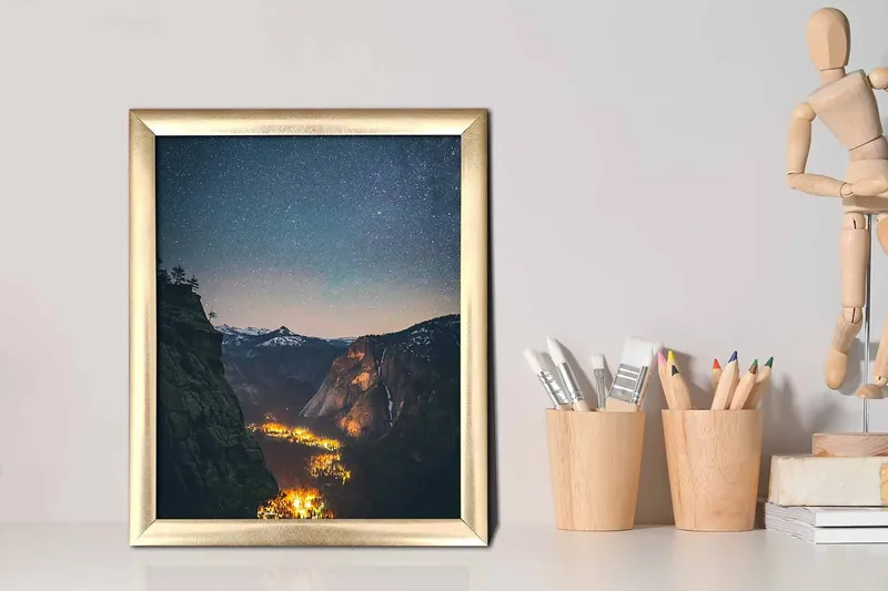 Tavla Scenic med Ram Flerfärgad - 23,5x28,5 cm - Inredning - Tavlor & konst