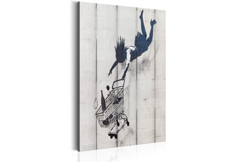 Tavla Shop Til You Drop by Banksy 80x120 - Artgeist sp. z o. o. - Canvastavlor