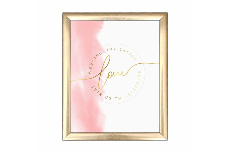 Tavla Sign med Ram Flerfärgad, 23,5x28,5 cm