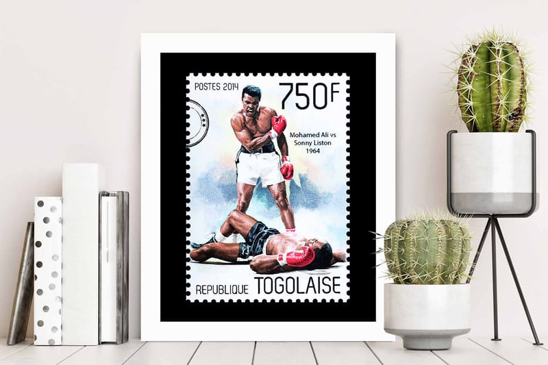 Tavla Sports med Ram Flerfärgad - 23,5x28,5 cm - Inredning - Tavlor & konst