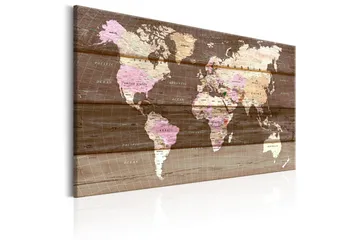 Tavla The Wooden World 90x60 - Artgeist sp. z o. o. - Inredning - Tavlor & konst - Canvastavlor