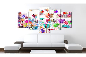 Tavla Tulips In The Rain 200x100 - Artgeist sp. z o. o. - Inredning - Tavlor & konst - Canvastavlor