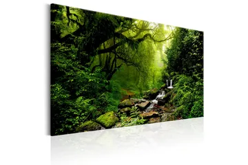 Tavla Waterfall in the Forest 90x60 - Artgeist sp. z o. o. - Inredning - Tavlor & konst - Canvastavlor