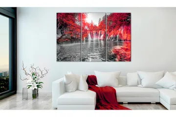 Tavla Waterfalls Of Ruby Forest 90x60 - Artgeist sp. z o. o. - Inredning - Tavlor & konst - Canvastavlor