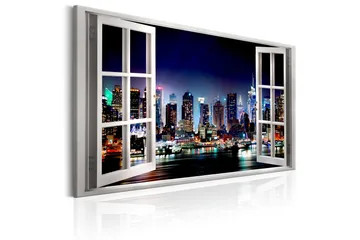 Tavla Window: View of New York 120x80 - Artgeist sp. z o. o. - Inredning - Tavlor & konst - Canvastavlor