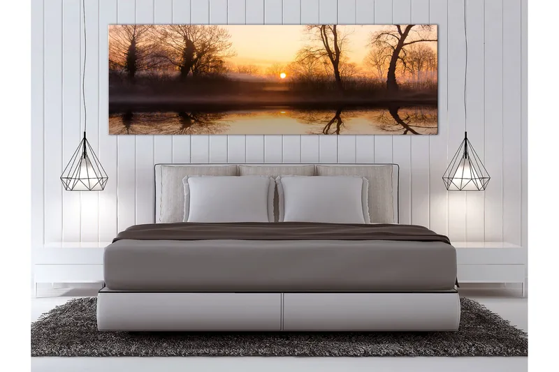 Tavla Winter Sunset (1 Part) Narrow 120x40 - Inredning - Tavlor & konst - Canvastavlor