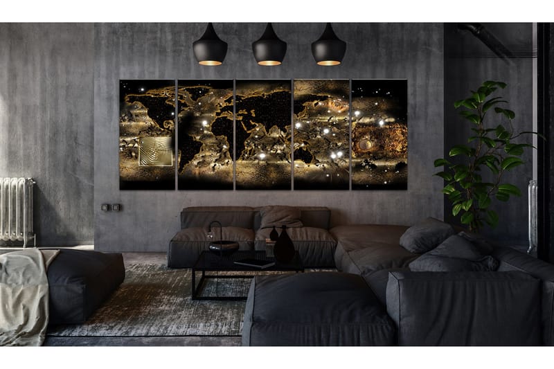 Tavla World At Night 225x90 - Artgeist sp. z o. o. - Inredning - Tavlor & konst - Canvastavlor
