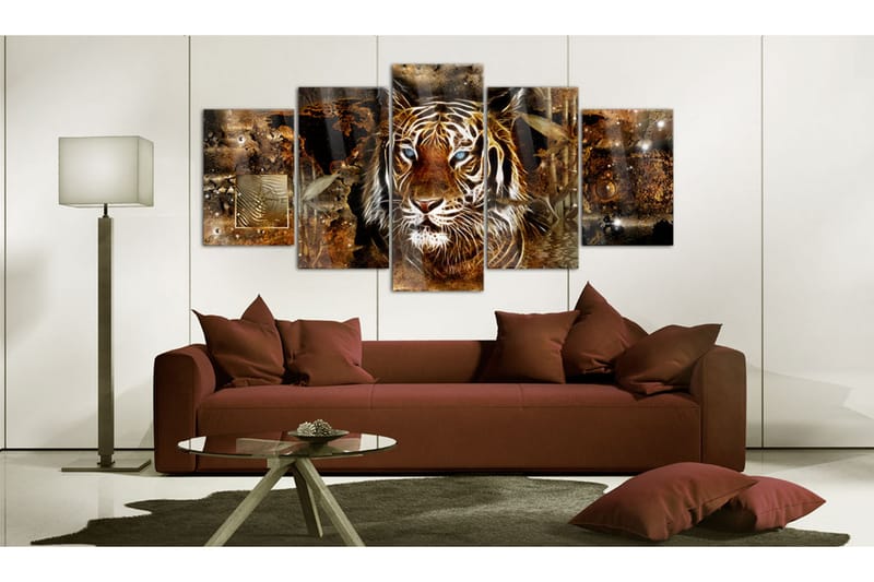 Tavla På Akryl Golden Jungle 200x100 - Artgeist sp. z o. o. - Inredning - Tavlor & konst