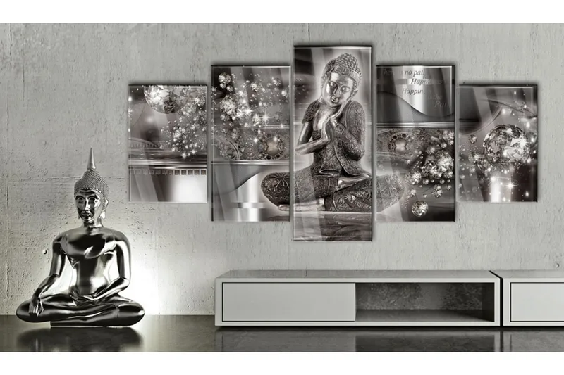Tavla På Akryl Silver Serenity 100x50 - Artgeist sp. z o. o. - Inredning - Tavlor & konst