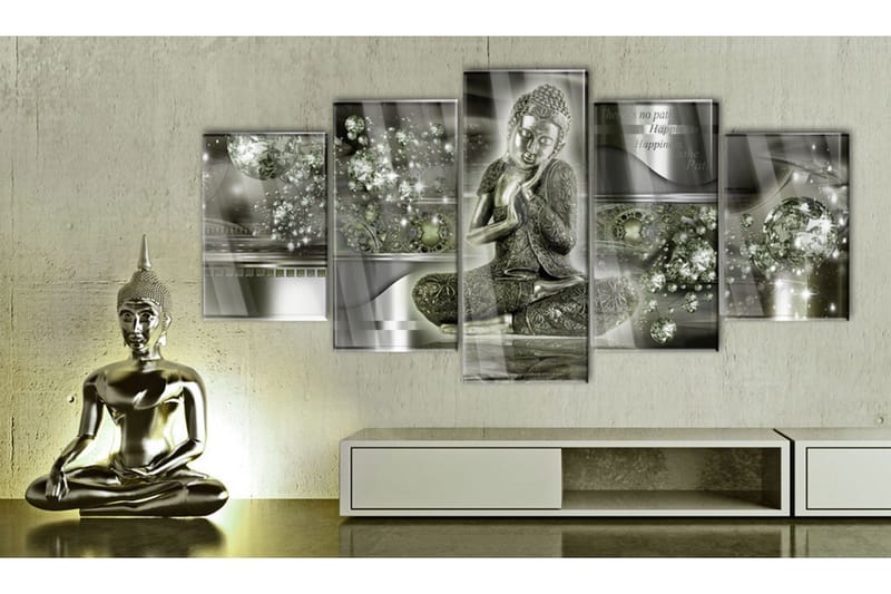 Tavla På Akryl Emerald Buddha 100x50 - Artgeist sp. z o. o. - Inredning - Tavlor & konst