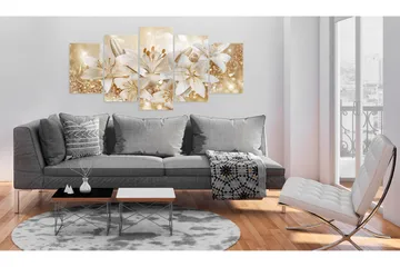 Tavla På Akryl Golden Bouquet 100x50 - Guld - Inredning - Tavlor & konst