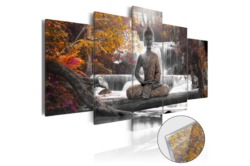 Tavla På Akryl Autumnal Buddha 100x50, Artgeist sp. z o. o.