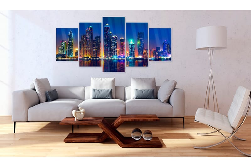 Tavla På Akryl Nights In Dubai 200x100 - Artgeist sp. z o. o. - Inredning - Tavlor & konst