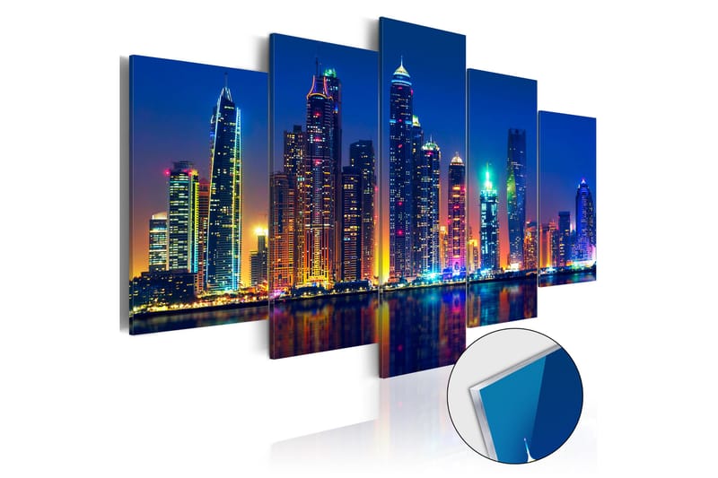 Tavla På Akryl Nights In Dubai 200x100 - Artgeist sp. z o. o. - Inredning - Tavlor & konst